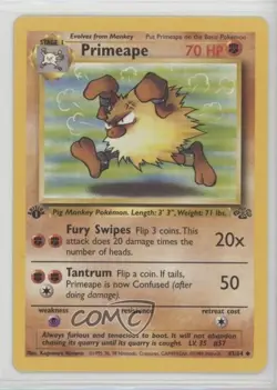 Primeape 1st Ed. Pokemon Jungle #43 1999 - Image 1