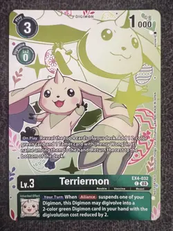 Digimon Card Game Terriermon EX4-032 Common NM - Image 1