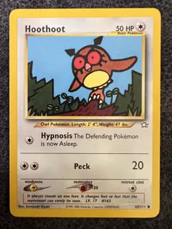 Hoothoot 60/111 Common Pokemon Card Near Mint - Image 1