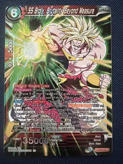 Dragon Ball Super Card Game SS Broly Brutality Beyond Measure BT15-019 SR NM - Image 1