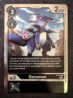 Digimon Card Game Dorumon P-070 Promo NM - Image 1