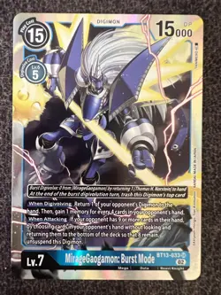 Digimon Card Game MirageGaogamon: Burst Mode BT13-033 SR Versus Royal Knights NM - Image 1