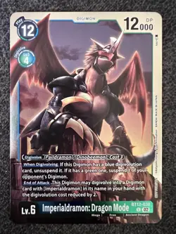 Digimon Card Game Imperialdramon: Dragon Mode BT12-030 Rare Alternate Art NM - Image 1