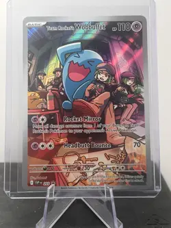 Team Rocket's Wobbuffet 203 Sv: Scarlet & Violet Promo Cards Holo - Image 1