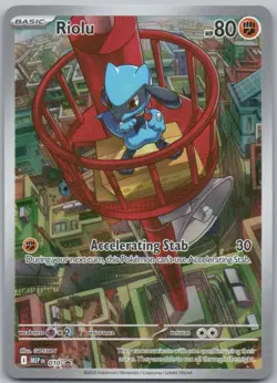 Riolu 010 Mega Evolution Promo Holo Fighting Pokemon Card NM - Image 1