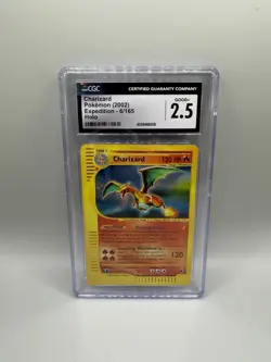 2002 Pokemon Expedition Charizard #6 Holo Card 6/165 CGC 2.5 Good - Image 1
