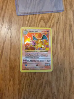 Pokemon TCG Charizard Base Set Holo Shadowless Rare Card 4/102 - Image 3