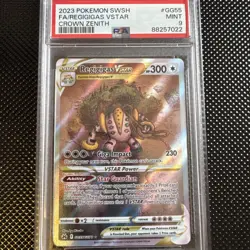 Pokemon TCG Regigigas Vstar GG55/GG70 Crown Zenith Galarian Gallery PSA 9 - Image 1