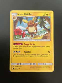 Pokemon TCG Alolan Raichu - (SM Crimson Invasion) Deck Exclusives 031/111 - Image 1