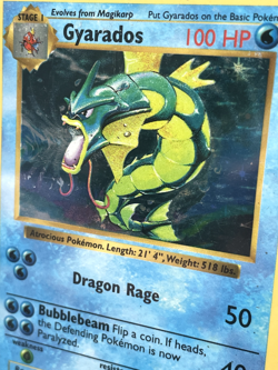 Pokemon '130 Gyarados 6/102 Holo Rare Vintage WOTC 1999 MP - Image 1