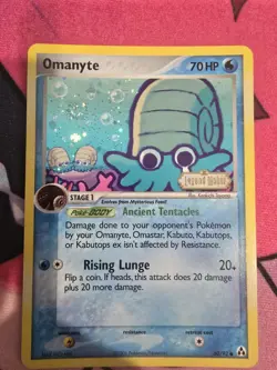 Pokemon TCG Omanyte 60/92 Reverse Holo Legend Maker SWIRL NM-M - Image 3