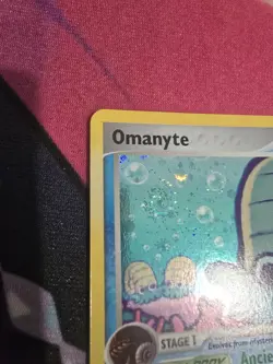 Pokemon TCG Omanyte 60/92 Reverse Holo Legend Maker SWIRL NM-M - Image 4