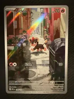 Litleo 139/132 Me01: Mega Evolution Holo Illustration Rare Pokemon - Image 1