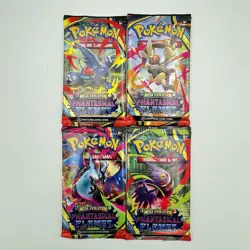 Phantasmal Flames 4x Booster Pack sealed Complete Art Set Pokemon TCG English - Image 1