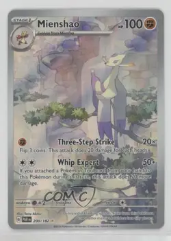 Mienshao Illustration Rare Pokemon Scarlet & Violet Paradox Rift (PAREN) #200 - Image 1