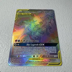 Rainbow Moltres Zapdos Articuno GX Secret Rare Pokemon 69/68 Tag Team Holo NM-M - Image 2