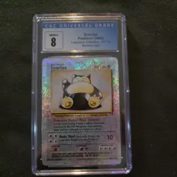 2002 POKEMON LEGENDARY COLLECTION #64 SNORLAX-REVERSE FOIL CGC 8 - Image 1