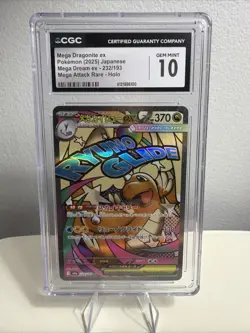 Pokemon TCG Mega Dragonite Ex Japanese 232/193 CGC Gem Mint 10 - Image 1