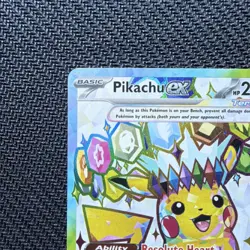 Pokemon Pikachu ex Ultra Rare Full Art Holo 219/191 Sv08 Surging Sparks - Image 2