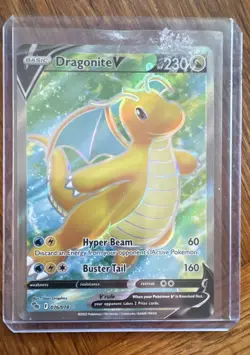 Dragonite V (Full Art) 076/078 Pokemon GO Holo - Image 1