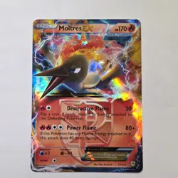 Pokemon Moltres EX 14/135 Plasma Storm Team Plasma Holo Ultra Rare 2012 - Image 1