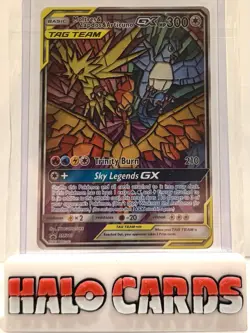 PACK FRESH Moltres & Zapdos & Articuno GX SM210 Sm Promos Holo Pokemon B - Image 1