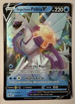 Pokemon TCG Origin Forme Palkia V 039/189 Swsh10: Astral Radiance Holo - Image 1