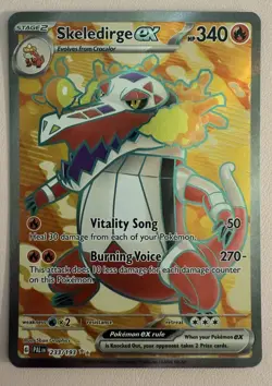 POKEMON TCG Skeledirge ex 233/193 Sv02: Paldea Evolved Holo - Image 1