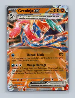 Greninja ex 106/167 Double Rare Twilight Masquerade Pokemon Near Mint - Image 1