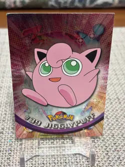 1999 Pokemon #39 Jigglypuff (TV Animation Series) Silver Foil Blue Logo - Crease - Image 1