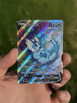 Pokemon TCG Vaporeon V Black Star Promo SWSH181 Near Mint - Image 1
