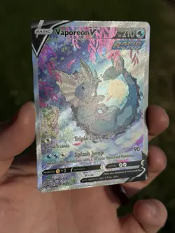 Pokemon TCG Vaporeon V Black Star Promo SWSH181 Near Mint - Image 3