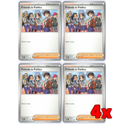 Pokemon TCG 4x Friends in Paldea 109/131 Prismatic Evolutions Playset NM - Image 1