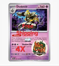4x Dusknoir 020/064 x4 - Shrouded Fable - Pokemon TCG - Holo Rare - Playset - Image 1