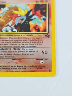 Pokemon TCG Entei Wizards Black Star Promos 34 Holo Promo Promo - Image 4