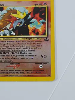Pokemon TCG Entei Wizards Black Star Promos 34 Holo Promo Promo - Image 5