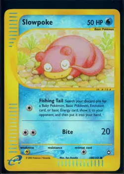Pokemon AQUAPOLIS - #108/147 Slowpoke - Reverse Holo - ENG - Near Mint - Image 1