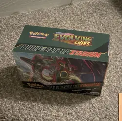 Pokemon TCG Evolving Skies Build & Battle Stadium Sealed Box - Image 1