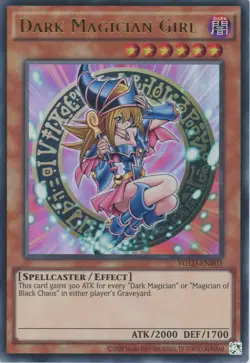 Yugioh Dark Magician Girl YGLD-ENB03 Ultra Rare NM - Image 1
