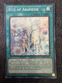 Yugioh Rite of Aramesir BLMR-EN093 Secret Rare 1st Edition NM - Image 1