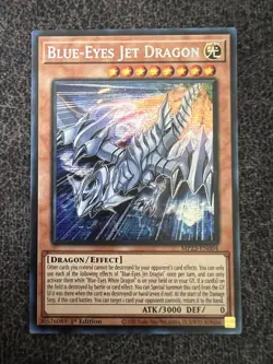 Yugioh Blue-Eyes Jet Dragon MP23-EN004 Prismatic Secret Rare 1st Edition NM - Image 1