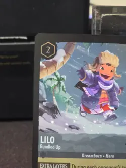 1X Disney Lorcana TCG Lilo Bundled Up LP Foil free Ship - Image 2