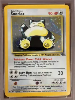 Snorlax Jungle Holo PSA 7 Unlimited Edition Card 11/64 - Image 2