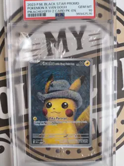 Pikachu Van Gogh PSA 10 SEALED Promo Pokemon Card GEM MINT 10 Museum Exclusive - Image 2