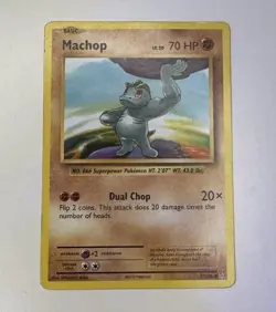 Machop 57/108 Pokemon Evolutions XY Regular Common Card NM - Image 1