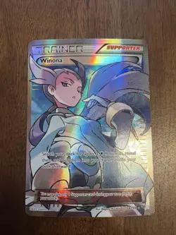 Pokemon Winona Ultra Rare Full Art Holo Roaring Skies 108/108 TCG Card - Image 1