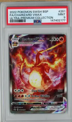 PSA 9 Charizard VSTAR SWSH261 Ultra Premium Collection Pokemon Card - Image 1