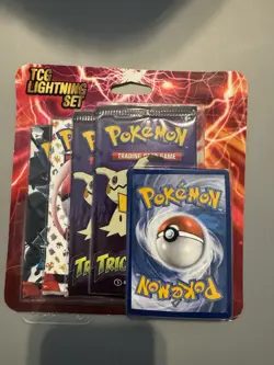 Pokemon TCG Lightning Set Booster Packs by Fairfield Company - 4 English Packs - Image 1