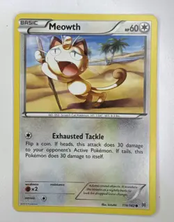 Meowth - 114/162 - XY - BREAKthrough LP -Pokemon - Image 1