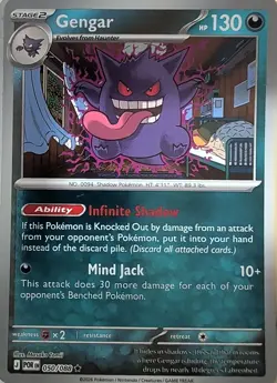 Gengar 050/088 Rare Perfect Order Pokemon Reverse Holo Near Mint - Image 1